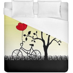 Romantic Sunrise Duvet Cover (king Size) by Valentinaart