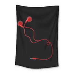 Earphones  Small Tapestry by Valentinaart