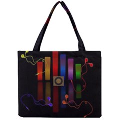 Energy Of The Sound Mini Tote Bag by Valentinaart