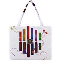 Energy Of The Sound Mini Tote Bag by Valentinaart