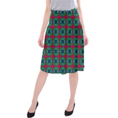 Geometric Patterns Midi Beach Skirt