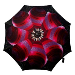 Glass Ball Decorated Beautiful Red Hook Handle Umbrellas (medium) by Nexatart