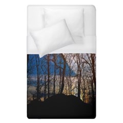 Full Moon Forest Night Darkness Duvet Cover (single Size) by Nexatart