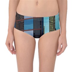 Glass Facade Colorful Architecture Mid-waist Bikini Bottoms by Nexatart