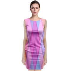 Graphics Colorful Color Wallpaper Classic Sleeveless Midi Dress by Nexatart