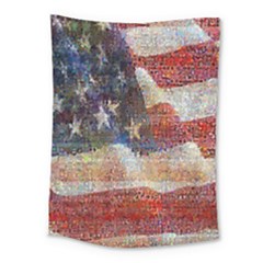 Grunge United State Of Art Flag Medium Tapestry