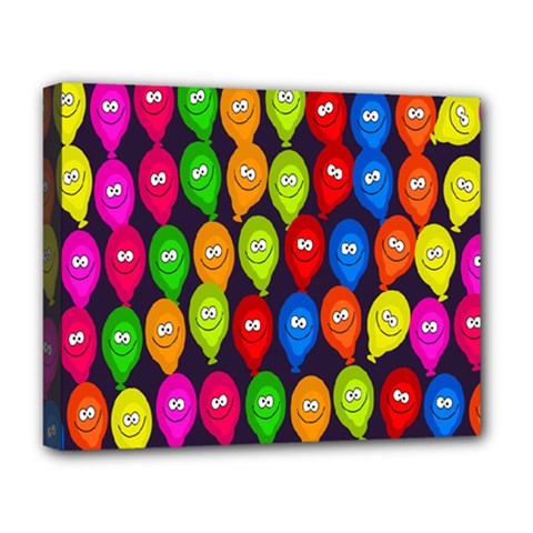 Happy Balloons Deluxe Canvas 20  X 16   by Nexatart