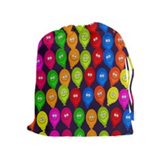 Happy Balloons Drawstring Pouches (extra Large) by Nexatart