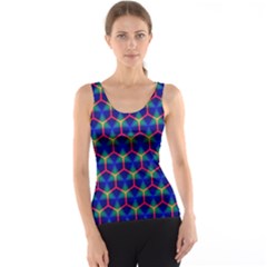 Honeycomb Fractal Art Tank Top by Nexatart