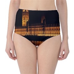 Houses Of Parliament High-waist Bikini Bottoms by Nexatart