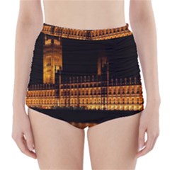 Houses Of Parliament High-waisted Bikini Bottoms by Nexatart