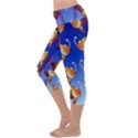 Illustration Fish Pattern Capri Yoga Leggings View2