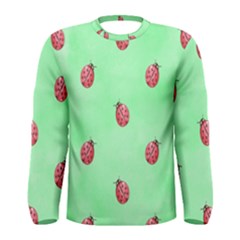 Ladybug Pattern Men s Long Sleeve Tee by Nexatart