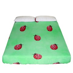 Ladybug Pattern Fitted Sheet (california King Size)