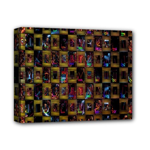 Kaleidoscope Pattern Abstract Art Deluxe Canvas 14  X 11  by Nexatart