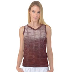 Leather Snake Skin Texture Women s Basketball Tank Top by Nexatart