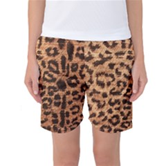 Leopard Print Animal Print Backdrop Women s Basketball Shorts