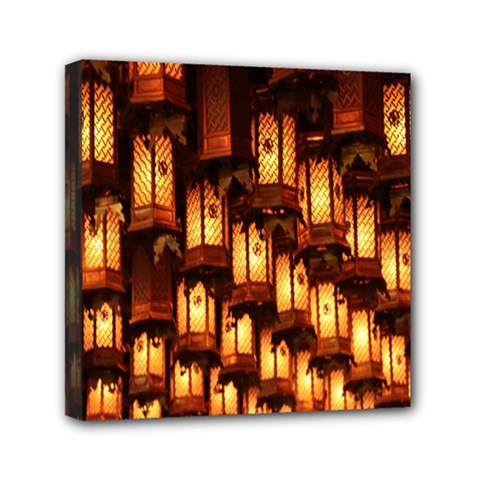 Light Art Pattern Lamp Mini Canvas 6  X 6  by Nexatart