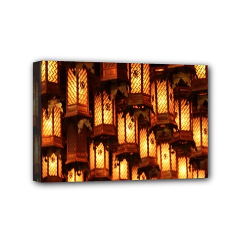 Light Art Pattern Lamp Mini Canvas 6  X 4  by Nexatart