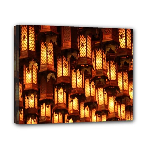 Light Art Pattern Lamp Canvas 10  X 8  by Nexatart