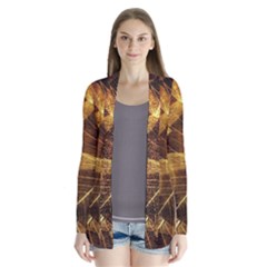 Leaves Autumn Texture Brown Cardigans by Nexatart