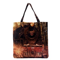 Locomotive Grocery Tote Bag by Nexatart