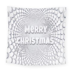 Oints Circle Christmas Merry Square Tapestry (large) by Nexatart