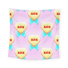 Pastel Heart Square Tapestry (small)