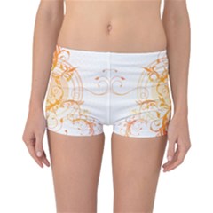 Orange Swirls Reversible Bikini Bottoms