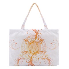 Orange Swirls Medium Tote Bag