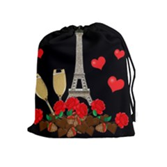 Pariz Drawstring Pouches (extra Large) by Valentinaart