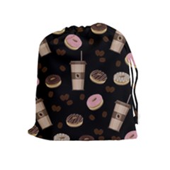 Coffee Break Drawstring Pouches (extra Large) by Valentinaart