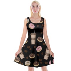 Coffee Break Reversible Velvet Sleeveless Dress by Valentinaart