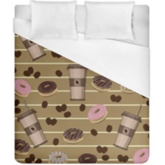 Coffee And Donuts  Duvet Cover (california King Size) by Valentinaart