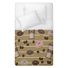 Coffee And Donuts  Duvet Cover (single Size) by Valentinaart