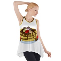 Pancakes - Shrove Tuesday Side Drop Tank Tunic by Valentinaart