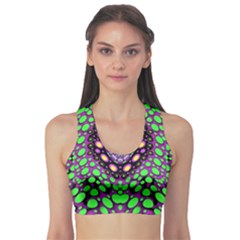 Dots And Very Hearty Sports Bra by pepitasart