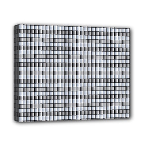 Pattern Grid Squares Texture Canvas 10  X 8  by Nexatart
