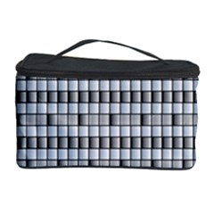 Pattern Grid Squares Texture Cosmetic Storage Case