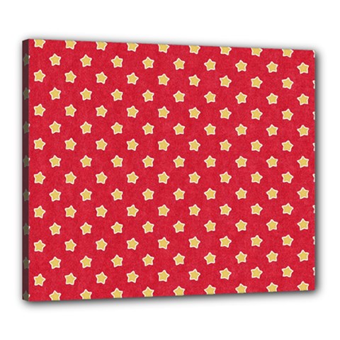 Pattern Felt Background Paper Red Canvas 24  X 20  by Nexatart