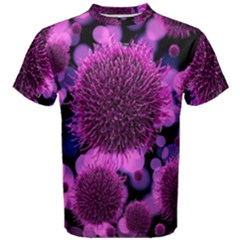 Hintergrund Tapete Keime Viren Men s Cotton Tee by Nexatart