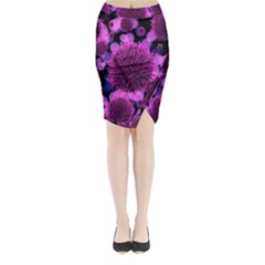 Hintergrund Tapete Keime Viren Midi Wrap Pencil Skirt by Nexatart