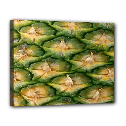 Pineapple Pattern Canvas 14  X 11  by Nexatart