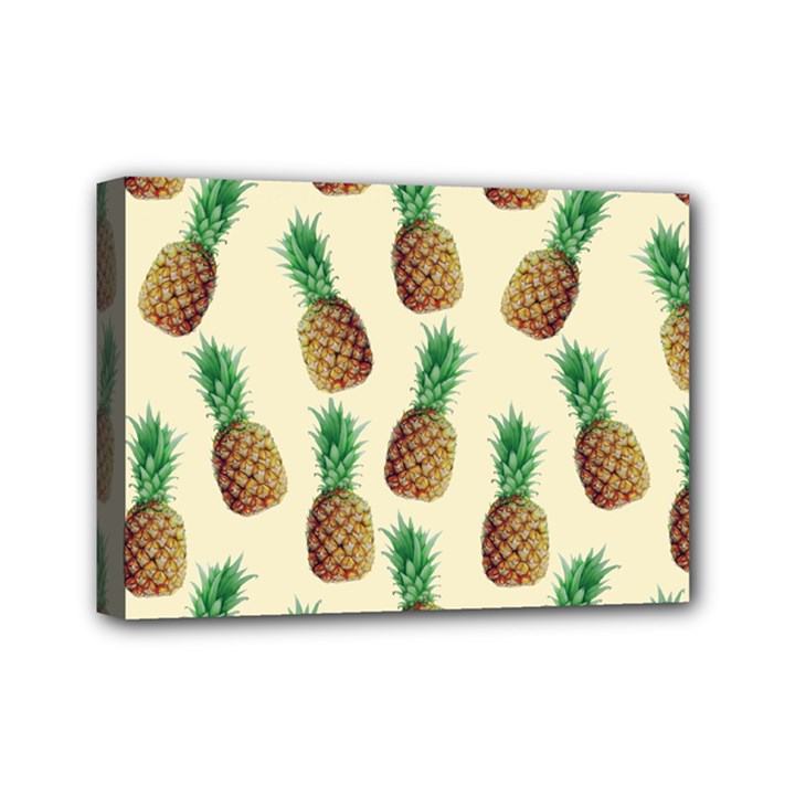 Pineapple Wallpaper Pattern Mini Canvas 7  x 5 