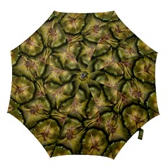 Pineapple Fruit Close Up Macro Hook Handle Umbrellas (medium)