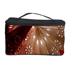 Poinsettia Red Blue White Cosmetic Storage Case