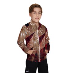 Poinsettia Red Blue White Wind Breaker (Kids)