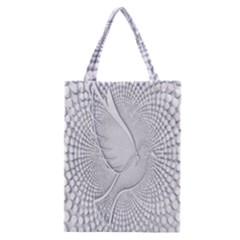 Points Circle Dove Harmony Pattern Classic Tote Bag by Nexatart