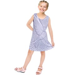 Points Circle Dove Harmony Pattern Kids  Tunic Dress by Nexatart