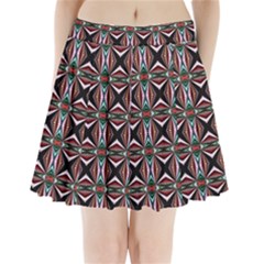 Plot Texture Background Stamping Pleated Mini Skirt by Nexatart